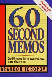 Cover of: 60-Second Memos