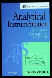 Cover of: Analytical instrumentation