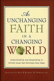 Cover of: An unchanging faith in a changing world