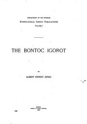 Cover of: The Bontoc Igorot