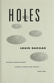 Cover of: Holes (with "Connections") HRW Library (HRW library)