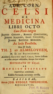 Cover of: De medicina