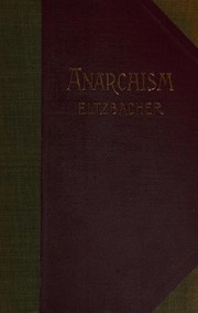 Cover of: Anarchismus