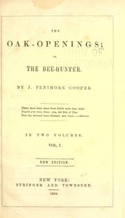 Cover of: Oak Openings: or, The bee-hunter