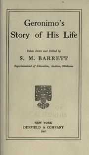 Cover of: Geronimo's story of his life