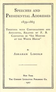 Cover of: Life and works of Abraham Lincoln