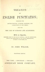 Cover of: A treatise on English punctuation