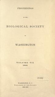 Proceedings of the Biological