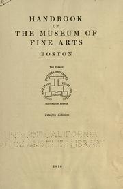 Cover of: Handbook of the Museum of Fine Arts, Boston