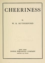 Cover of: Cheeriness