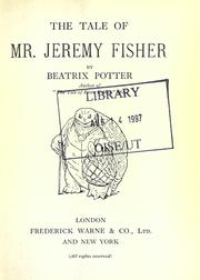 Cover of: Tale of Mr. Jeremy Fisher