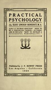 Cover of: Practical Psychology