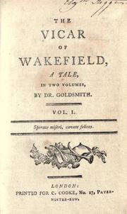 Cover of: The Vicar of Wakefield: a tale