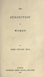 Cover of: The Subjection of Women