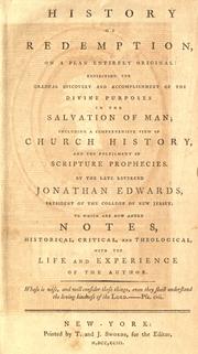 Cover of: A History of the Work of Redemption