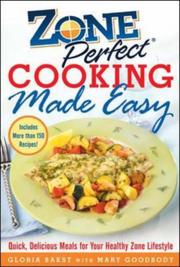 Cover of: ZonePerfect Cooking Made Easy