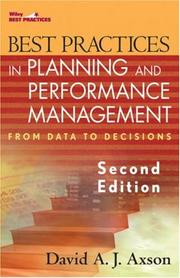 Cover of: Best Practices in Planning and Performance Management