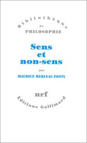 Cover of: Sens et non-sens
