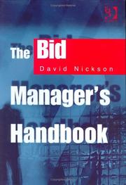 Cover of: The bid manager's handbook