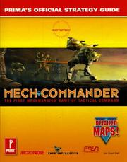 Cover of: MechCommander: Prima's Official Strategy Guide