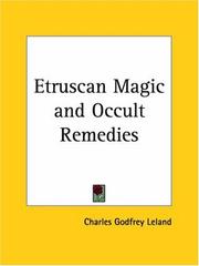 Cover of: Etruscan magic & occult remedies