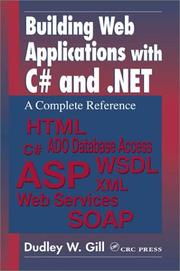 Cover of: Building Web Applications with C# and .NET