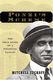 Cover of: Ponzi's Scheme: The True Story of a Financial Legend
