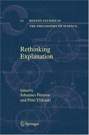 Cover of: Rethinking explanation