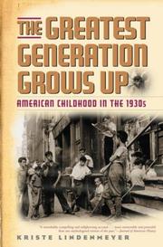 Cover of: The greatest generation grows up
