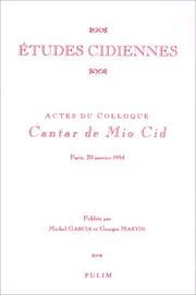 Cover of: Etudes cidiennes
