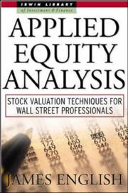 Request Ebook Applied Equity Analysis