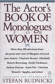 Cover of: The Actor's Book of Monologues for Women