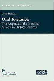 Cover of: Oral tolerance