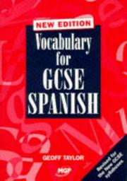 Cover of: Vocabulary for GCSE Spanish