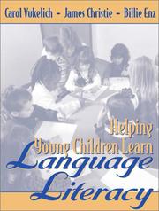 Cover of: Helping young children learn language and literacy