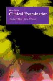 Cover of: Clinical Examination: A Systematic Guide to Physical Diagnosis