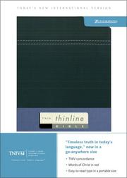 Cover of: TNIV Thinline Bible: Burgandy/Pecan European Leather (Today's New International Version)