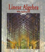Cover of: Linear algebra with applications