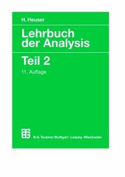 Lehrbuch der Analysis Heuser H.