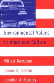 Environmental Values in American Culture by Willett M. Kempton, James S. Boster, Jennifer A. Hartley