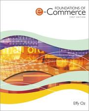 Foundations of E-Commerce United States edition Oz, Effy published
