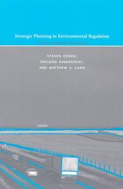 Strategic planning in environmental regulation by Cohen, Steven