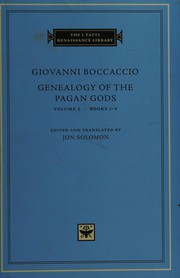 Genealogy of the pagan gods by Giovanni Boccaccio