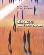 Managing the public sector by Grover Starling