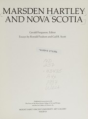 Marsden Hartley and Nova Scotia by Marsden Hartley