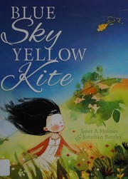 Blue sky yellow kite by Janet A. Holmes