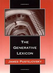 The Generative Lexicon (Language, Speech, and Communication) by James Pustejovsky
