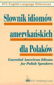Słownik idiomów amerykańskich dla Polaków = by Richard A. Spears