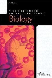 A Short Guide to Writing About Biology (Short Guides Series) Jan A. Pechenik