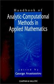 Handbook of Analytic Computational Methods in Applied Mathematics George Anastassiou